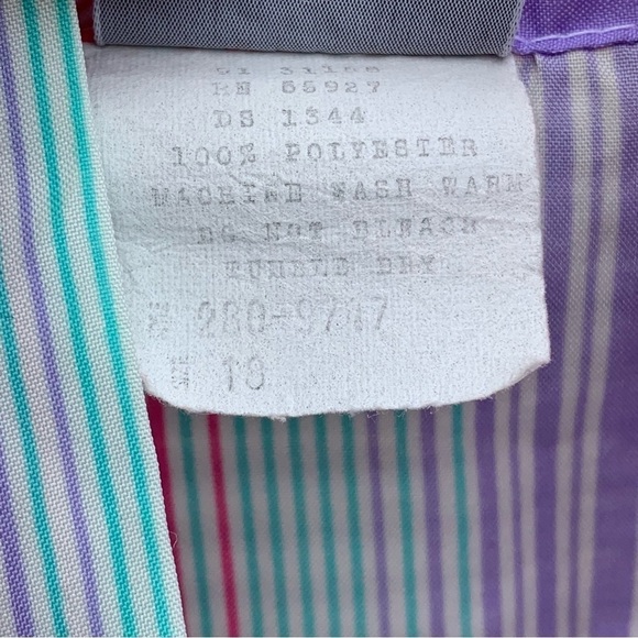 Vintage JCPenney Striped Shirt Blouse 80s Parachute - Picture 5 of 6